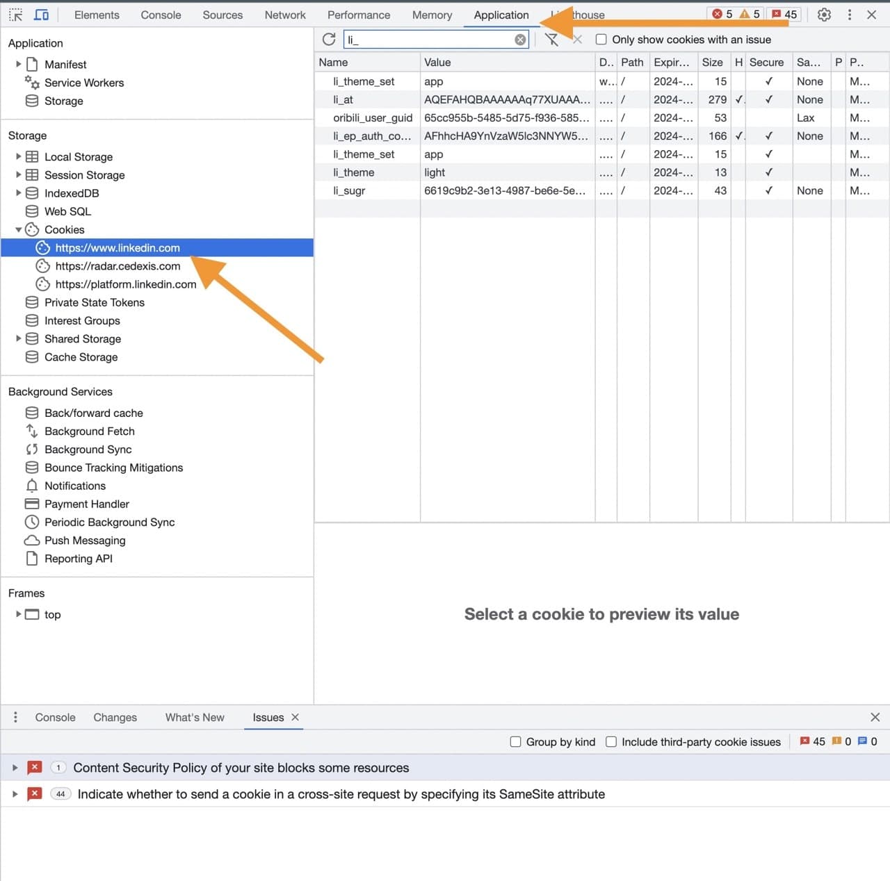 How to find the User ID using Google Chrome's developer settings | Screenshot